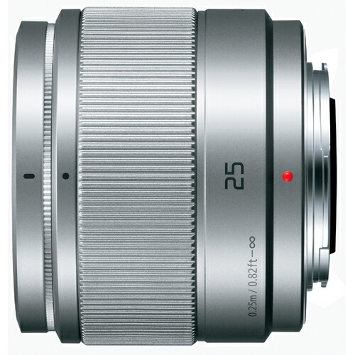 【10年間保証付き】[PANASONIC]LUMIX G 25mm F1.7 ASPH. シルバー（H-H025S)