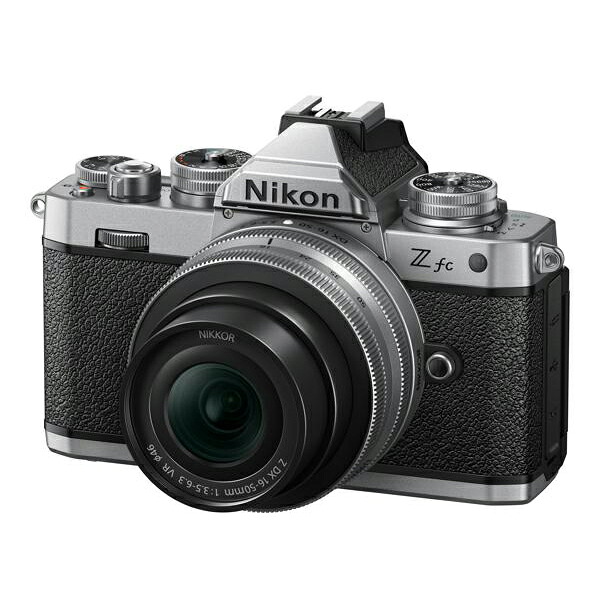 【10年度引き請ける付き添い人】[ニコン]  Z fc 16-50VR 水晶体一揃いの道具 しろがね色