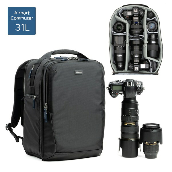 thinkTANKphoto(シンクタンクフォト) エアポート コミューター 31L ブラック｜三星カメラ店