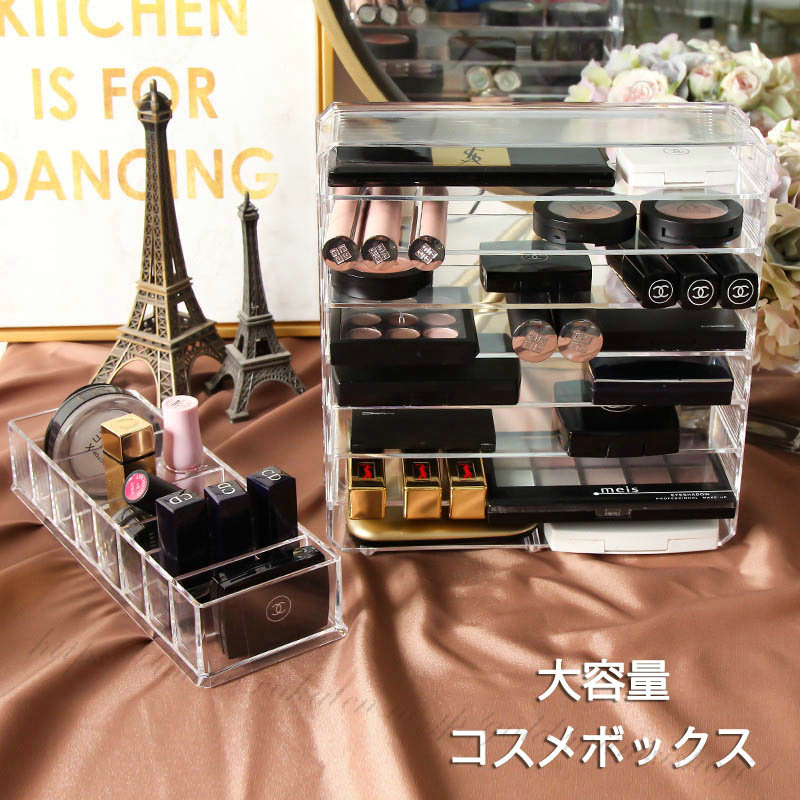 楽天市場】コスメボックス コスメ収納 メイクボックス リップ