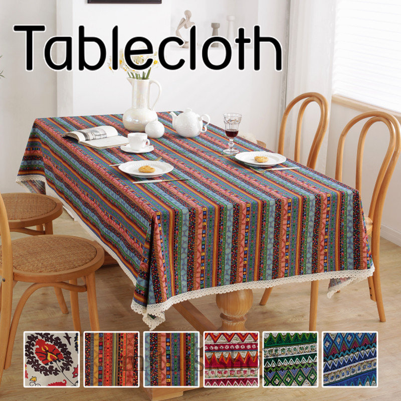 楽天市場】【新登場！特別価格】テーブルクロス ボヘミアン エスニック