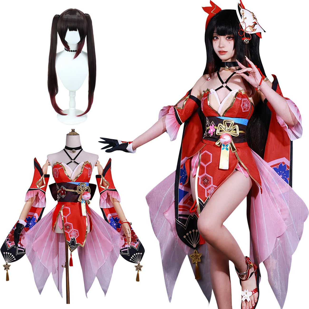 崩壊 スターレール 花火 コスプレ衣装 ウィッグ付き イベント 大人用 仮装 文化祭 ゲーム Star Rail cosplay コスチューム クリスマス ハロウィン プレゼント 制服 ステージ服 大人用クリスマス仮装 コスチューム 学園祭 プレゼント 文化祭 イベント パーティー