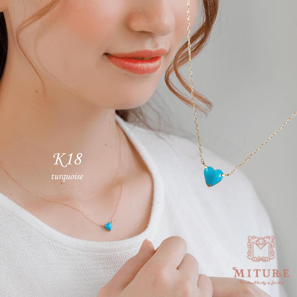 楽天市場】K18 ターコイズ スクエア 一粒 ネックレス ※在庫あり商品は