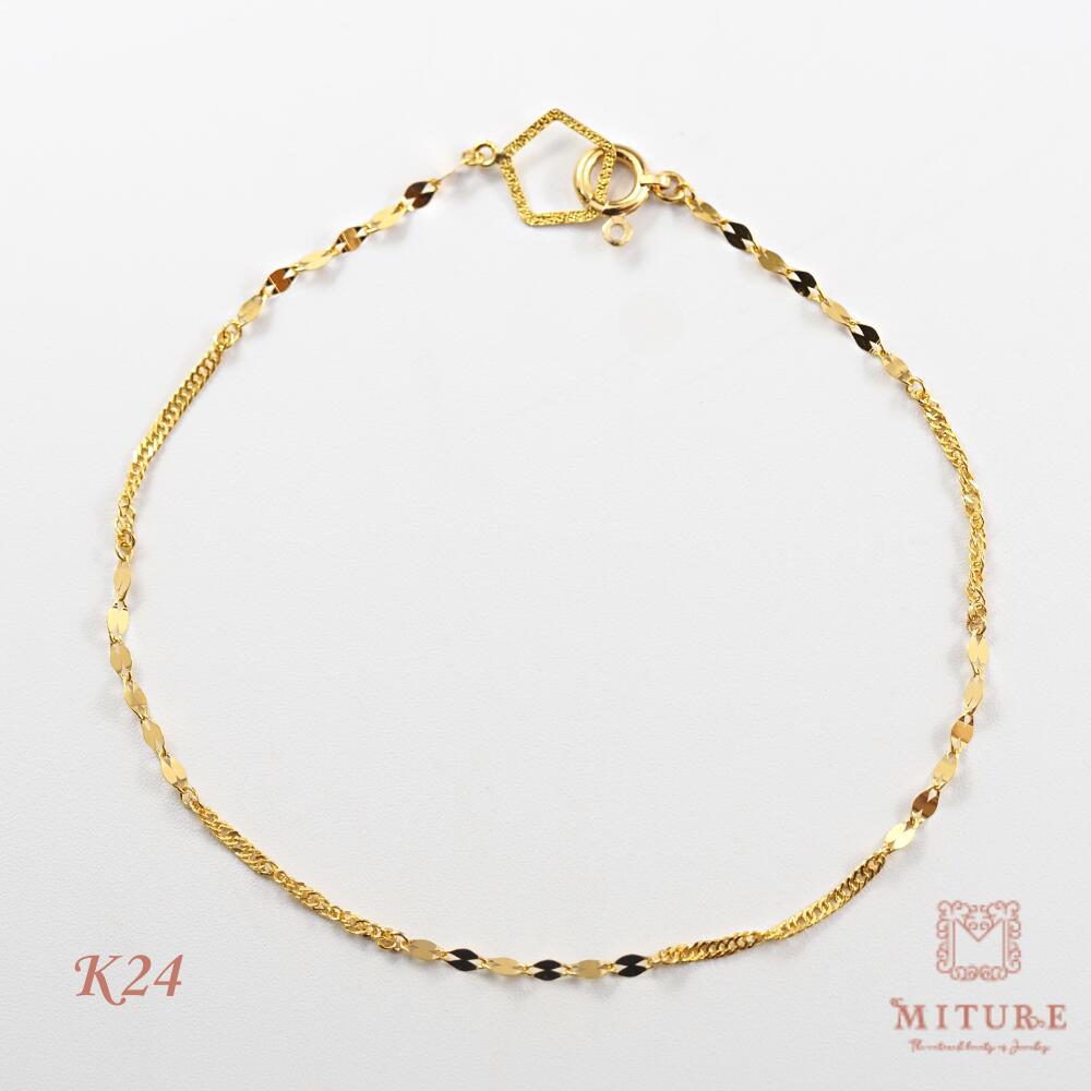 MITURE 24金　ブレスレット　保証書有り　k24 MITURE 24金 ブレスレット 保証書有り k24 - メルカリ