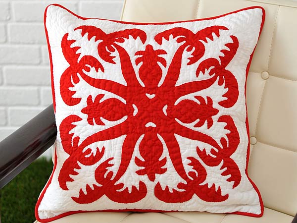 楽天市場】ハワイアンキルト キット しつけ済み クッションカバー