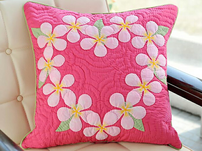 楽天市場】ハワイアンキルト クッションカバー 45x45 インテリア