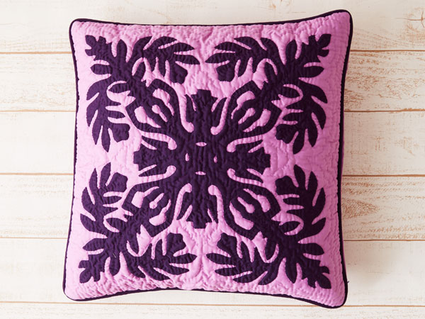 楽天市場】ハワイアンキルト キット しつけ済み クッションカバー