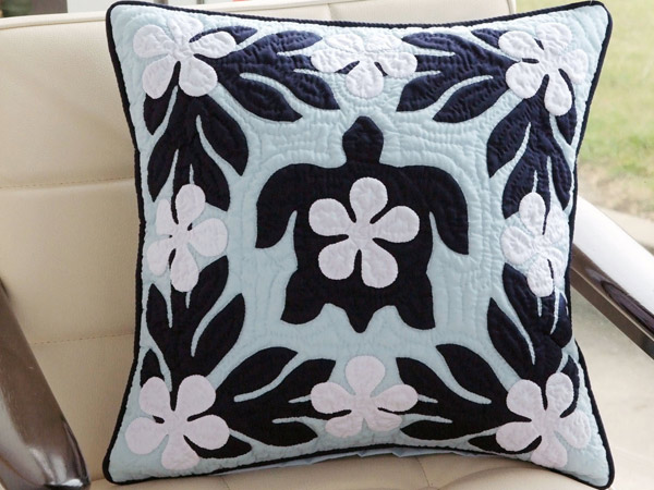 楽天市場】ハワイアンキルト キット しつけ済み クッションカバー