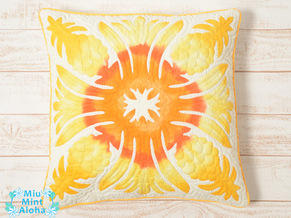 楽天市場】ハワイアンキルト キット しつけ済み クッションカバー