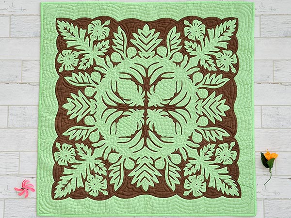 極美品　ハワイアンキルト　タペストリー大　グリーン 極美品 ハワイアンキルト タペストリー大 グリーン 楽天市場