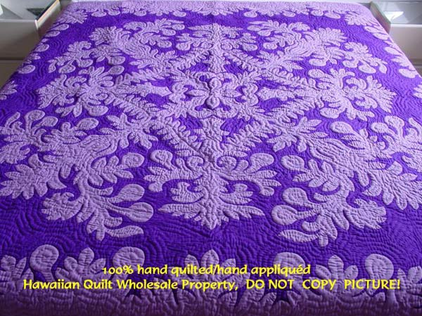 楽天市場】ハワイアンキルト キット しつけ済み ベッドカバー 生地