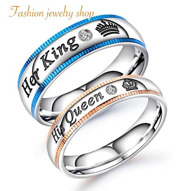 Miura0870 Pair Crown Ring Ring Set Stainless Steel Pairing