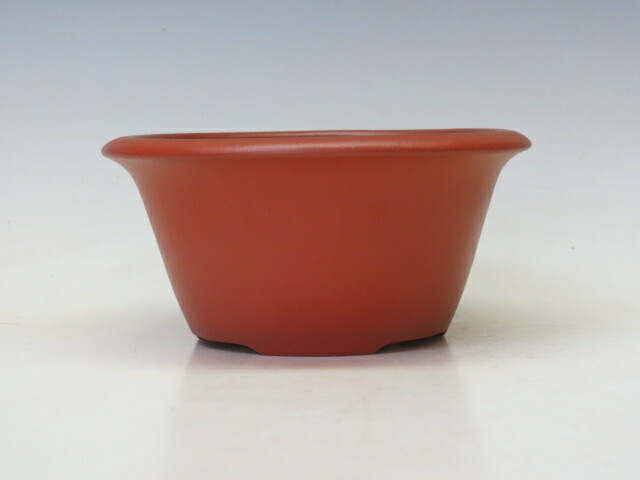 楽天市場】盆栽鉢 「壱興紅泥木瓜式鉢」 植木鉢 作家鉢 一弘 壱興造記