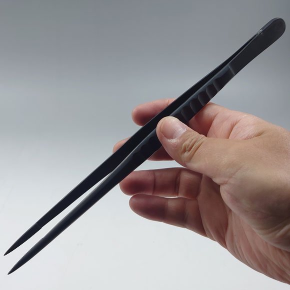 楽天市場】【兼進作】黒染め ステンレスピンセット 240mm （No.64HJ