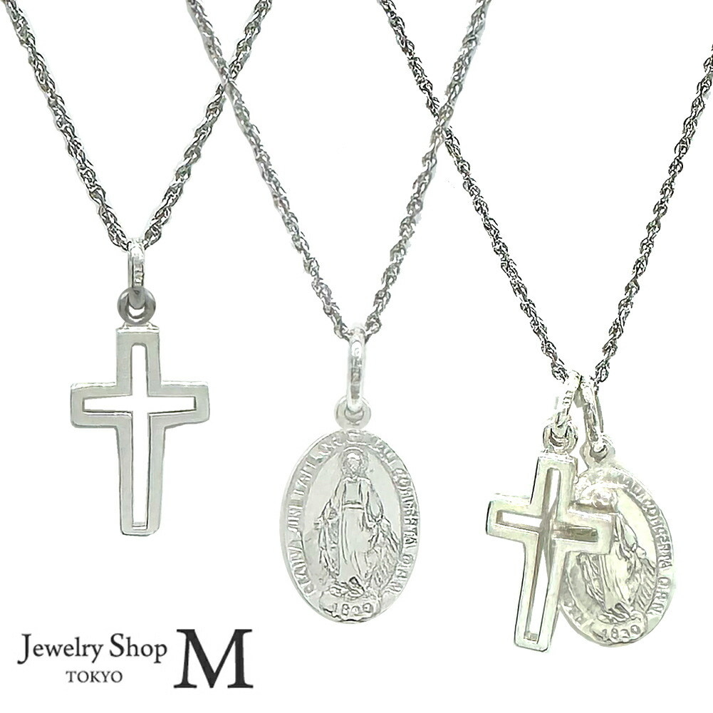 【 高品質】三連十字ペンダントネックレス 925 刻印入り ネックレス tr-4-768-2-2055.jpg