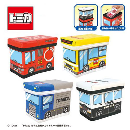 楽天市場 送料無料 新品 トミカ ミニおかたづけボックス パトロールカー 消防車 トラック バス タイトー タカラトミー Takara Tomy ミックス 楽天市場店