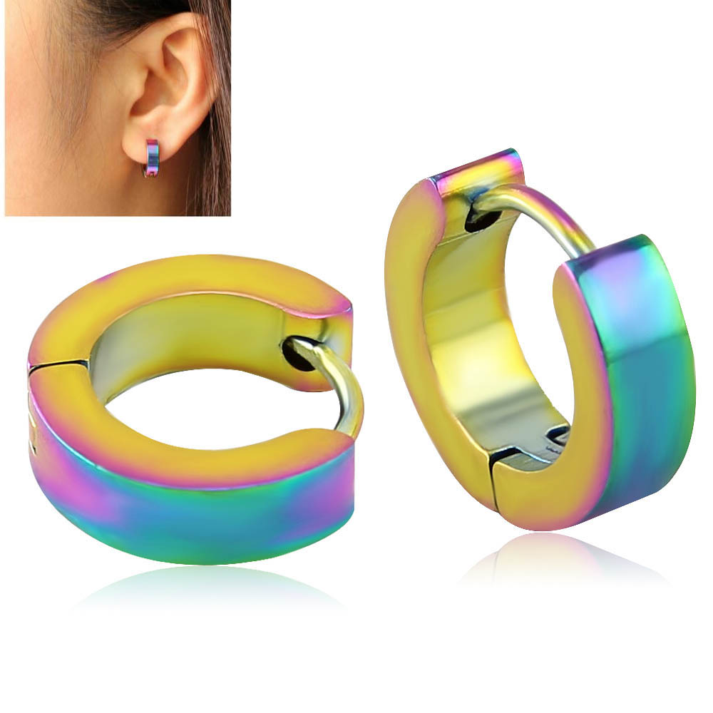 楽天市場】セリーヌフープピアス/1個販売 片耳 シングルピアス 中折れ