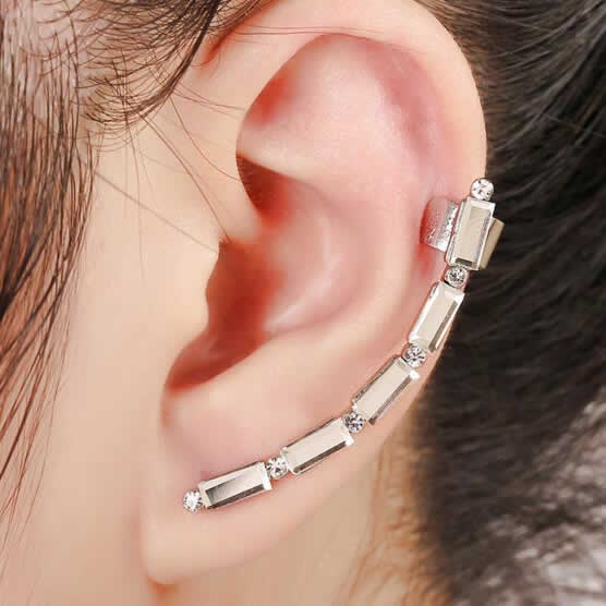 楽天市場】セリーヌビジューイヤーフックピアス イヤーカフ