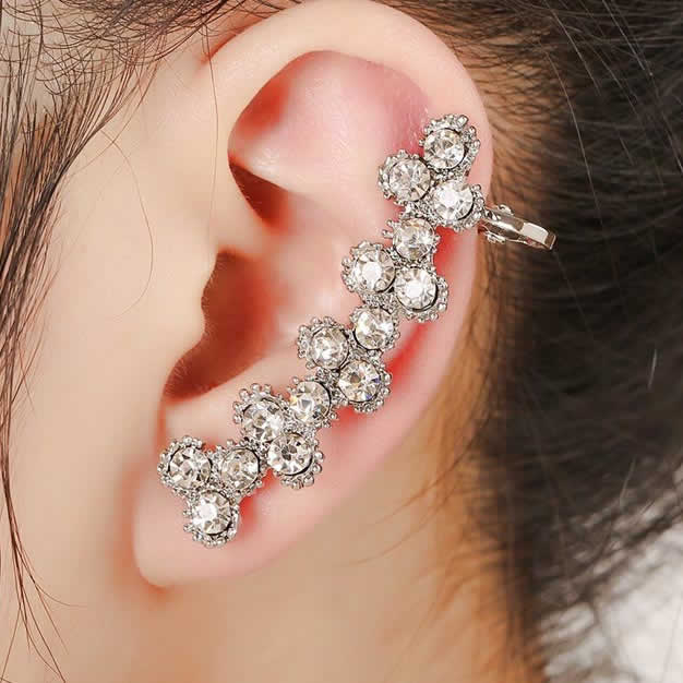 楽天市場】セリーヌビジューイヤーフックピアス イヤーカフ