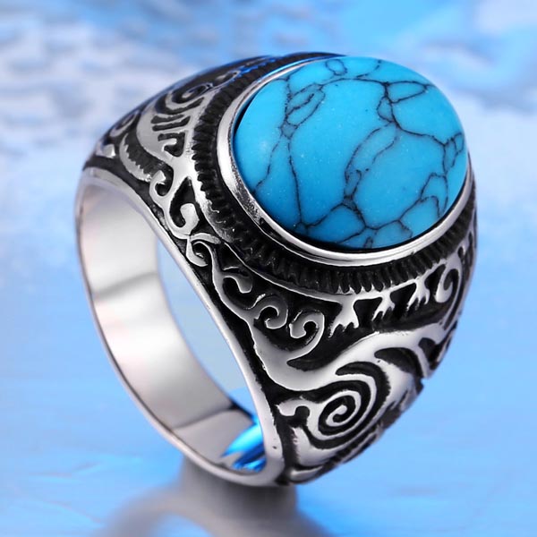 楽天市場】ボヘミアンエンブレムタイガーアイ ステンレスリング