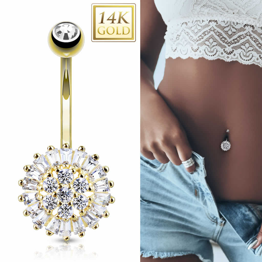 ボディピアス 0.1ct 立爪ダイヤモンドバーベル【片耳用】/18G