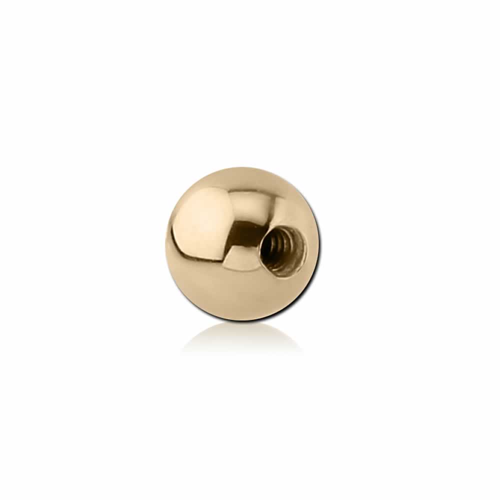 18金ボディピアスネジ式キャッチ14G/3〜4mm