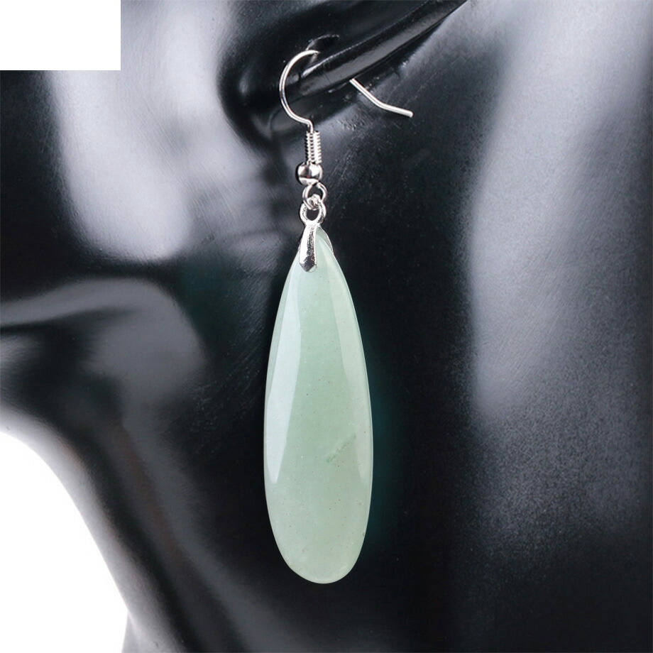 楽天市場】ビッグティアードロップオブシディアンステンレスピアス 1個