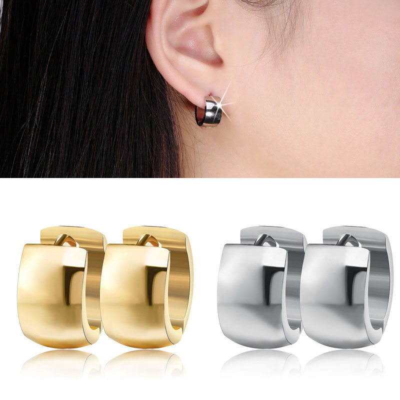 楽天市場】セリーヌフープピアス/1個販売 片耳 シングルピアス 中折れ