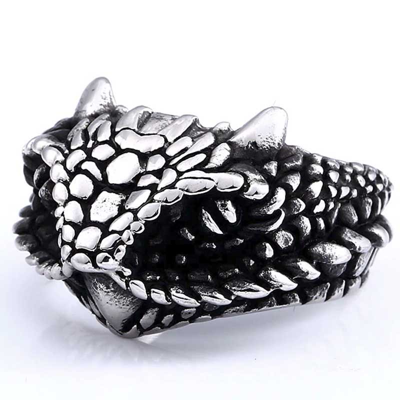 楽天市場】ドラゴンヘッドステンレスリング（RMT312） サイズ/26号/28