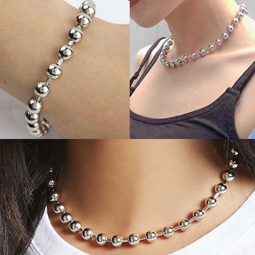 売り込み 12mm ボール ステンレスチェーン ステンレスネックレス ボールチェーン メンズ レディース ネックレスチェーン チョーカー 首飾り シンプル プレーン 男性 女性 プレゼント ギフト 長い 短い 1m 定番 太い 太め 大きい 12 0mm 12ミリ ブレスレット アンクレット