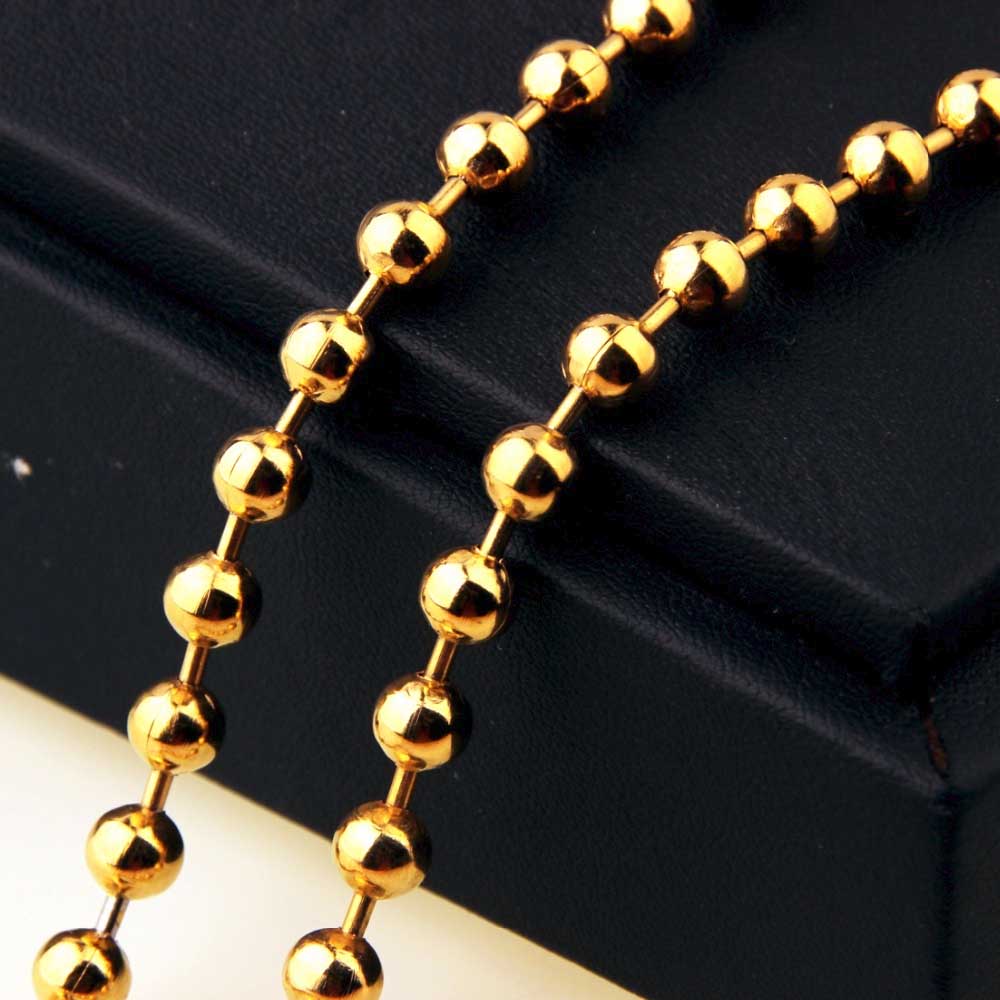 名作 太さ 12mm ゴールドボール ステンレスチェーン ステンレスネックレス メンズ レディース ネックレスチェーン チョーカー 首飾り シンプル 男性 彼氏 女性 彼女 プレゼント 長い 短い 定番 太い 太め 大きい ボールチェーン 12 0mm 12ミリ 金色 人気 高級 かっこいい