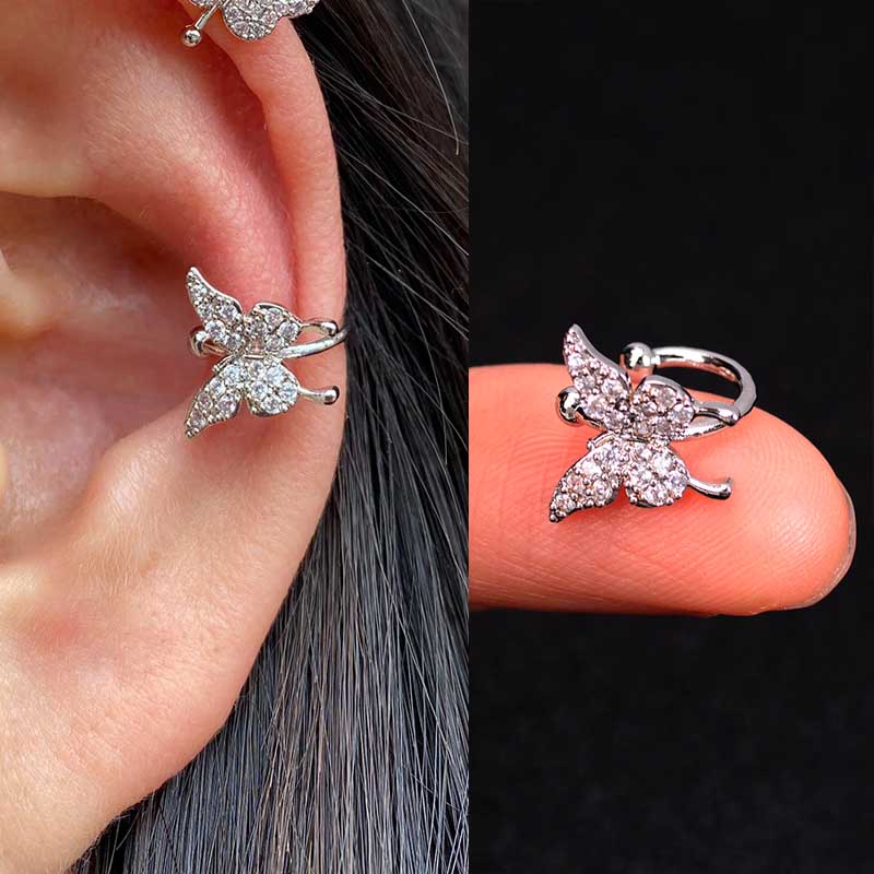 楽天市場】シルバーレインボーアーチジュエルイヤーカフ 1個販売