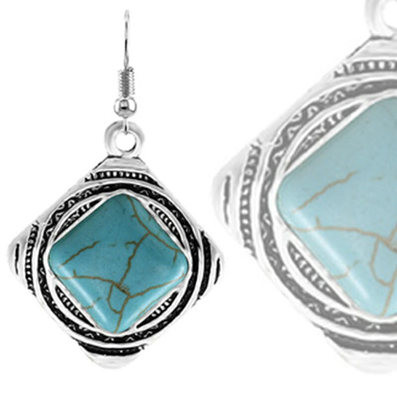 楽天市場】フラワースターターコイズ ステンレスピアス/1個販売 片耳