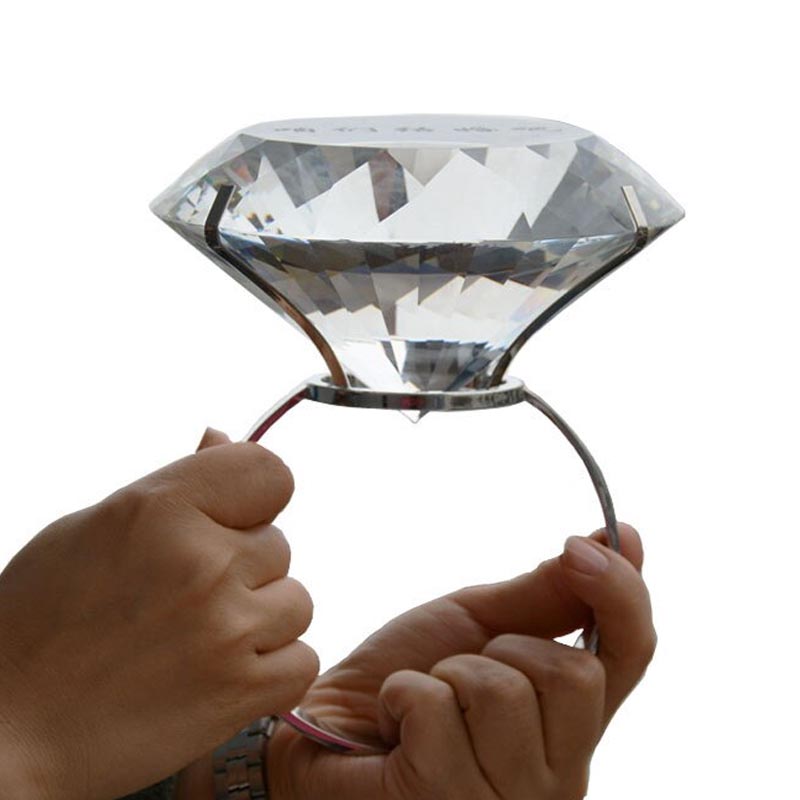 20mm □ダイヤモンドカット/クリスタル/置物/ディスプレイ.クリスタル