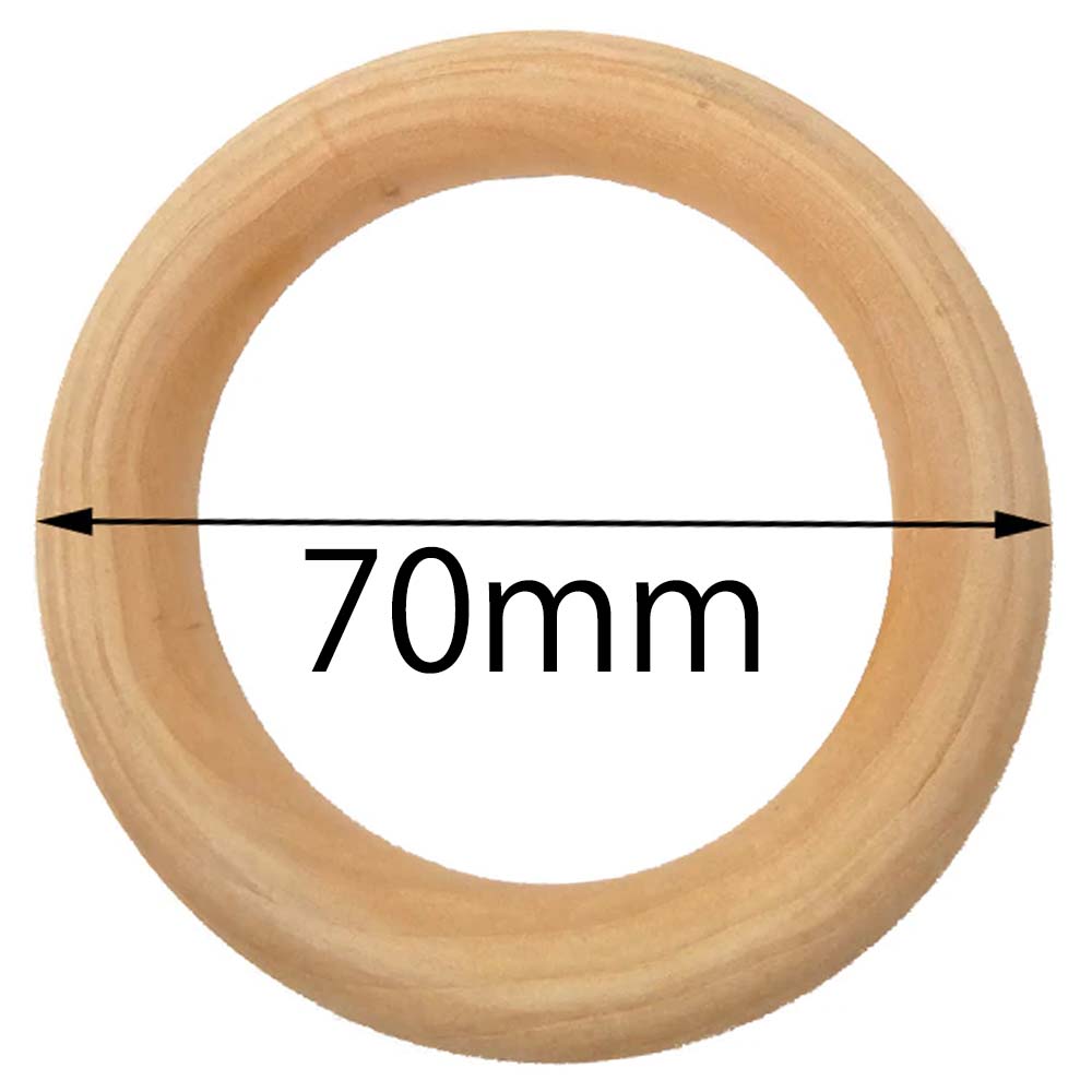 【楽天市場】80mm ウッドリングパーツ 1個販売 太さ10mm 大きい