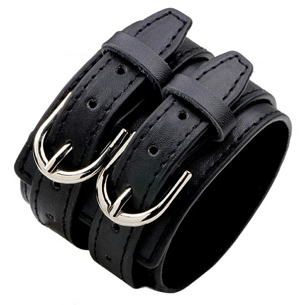 楽天市場】リストバンド パンク ロックファッション 本革 ブレスレット