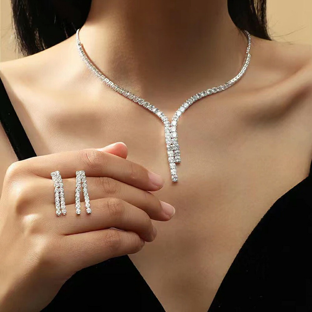 楽天市場】フラワービッグウエディングジュエリーセット（ピアス