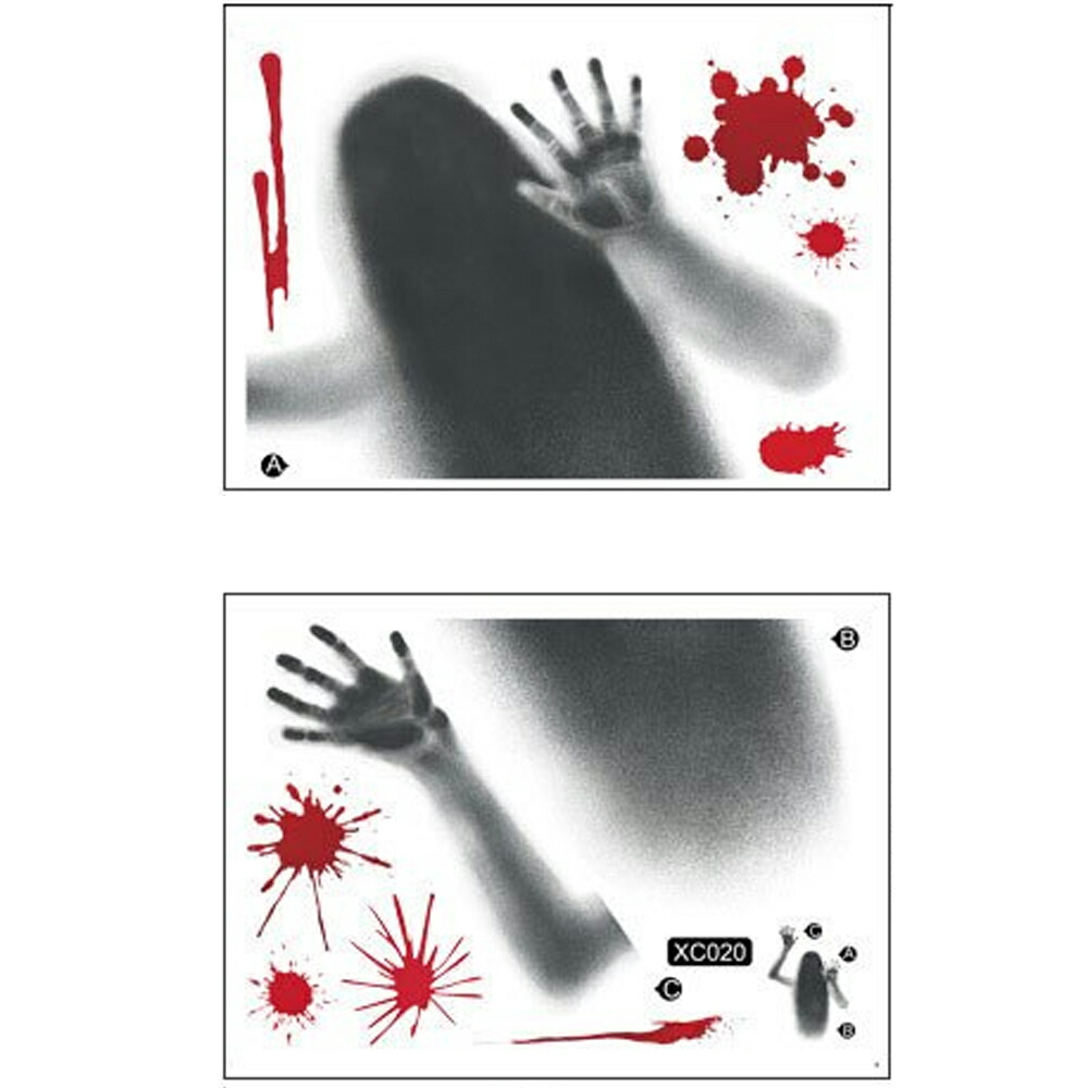 楽天市場】3Dウォールステッカー 血液 血しぶき 長い髪の女性 壁ドン