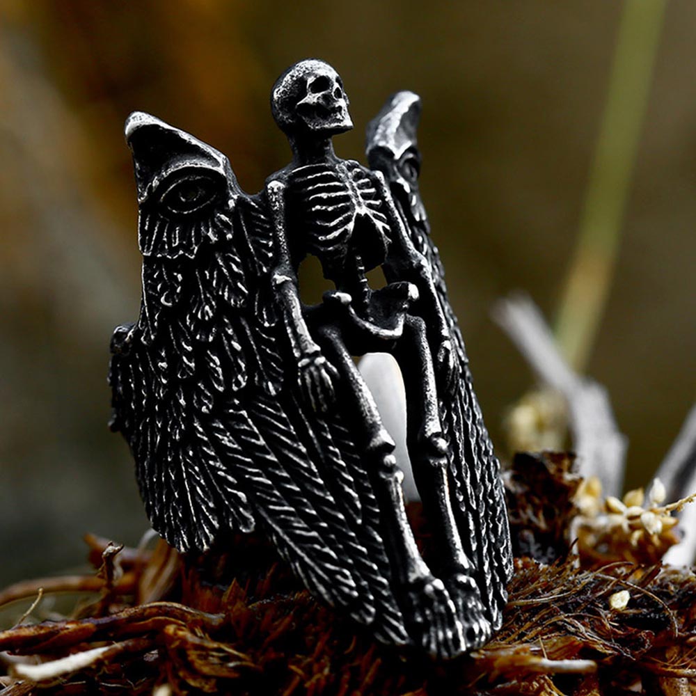 楽天市場】シープヘッドスカルステンレスリング（RAH017）サイズ/17号