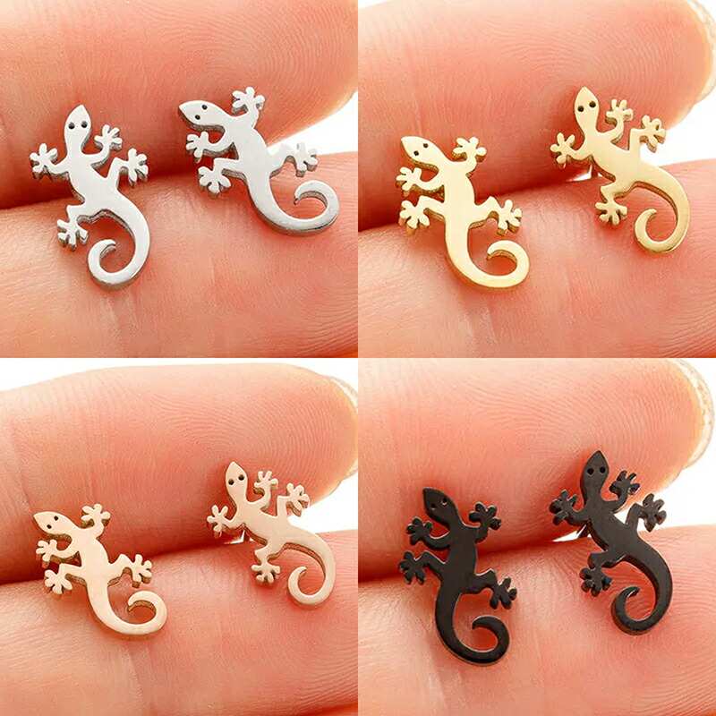 楽天市場】トカゲ ヤモリ ピアス goodvibrations グッド