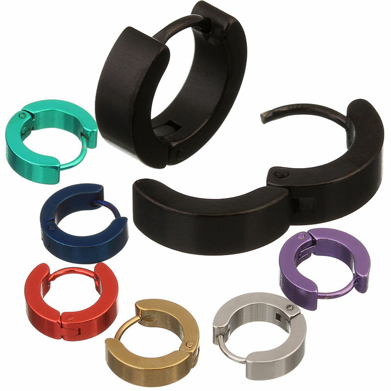 楽天市場】セリーヌフープピアス/1個販売 片耳 シングルピアス 中折れ