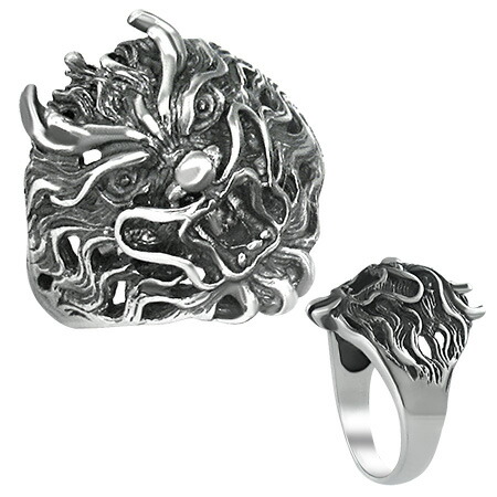 楽天市場】ドラゴンヘッドステンレスリング（RMT312） サイズ/26号/28