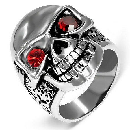 魅了 楽天市場 レッドアイスカルステンレスリング Rmt1 サイズ 28号 ドクロ ガイコツ 赤い石 指輪 サージカルステンレス316l 低アレルギー メンズ レディース ペアリング プレゼント ギフト 結婚 婚約 記念日 誕生日 ピンキーリング ファランジリング ピアス専門