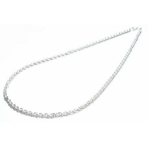 ロール ネックレスチェーン（L）56cm シルバー925 スターリングシルバー 92.5% 本物 高級 銀 シルバーアクセサリー ジュエリー 首飾り チョーカー シルバーチェーン メンズ レディース ペア プレゼント ギフト 鎖 クサリ 長い 太い 長め 太め シンプル 人気 定番