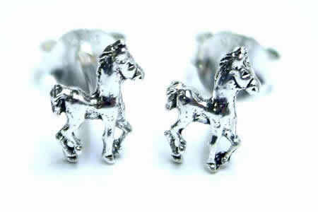 楽天市場】銀の駿馬 ホースピアス 片方販売 シルバー925 (馬、競馬