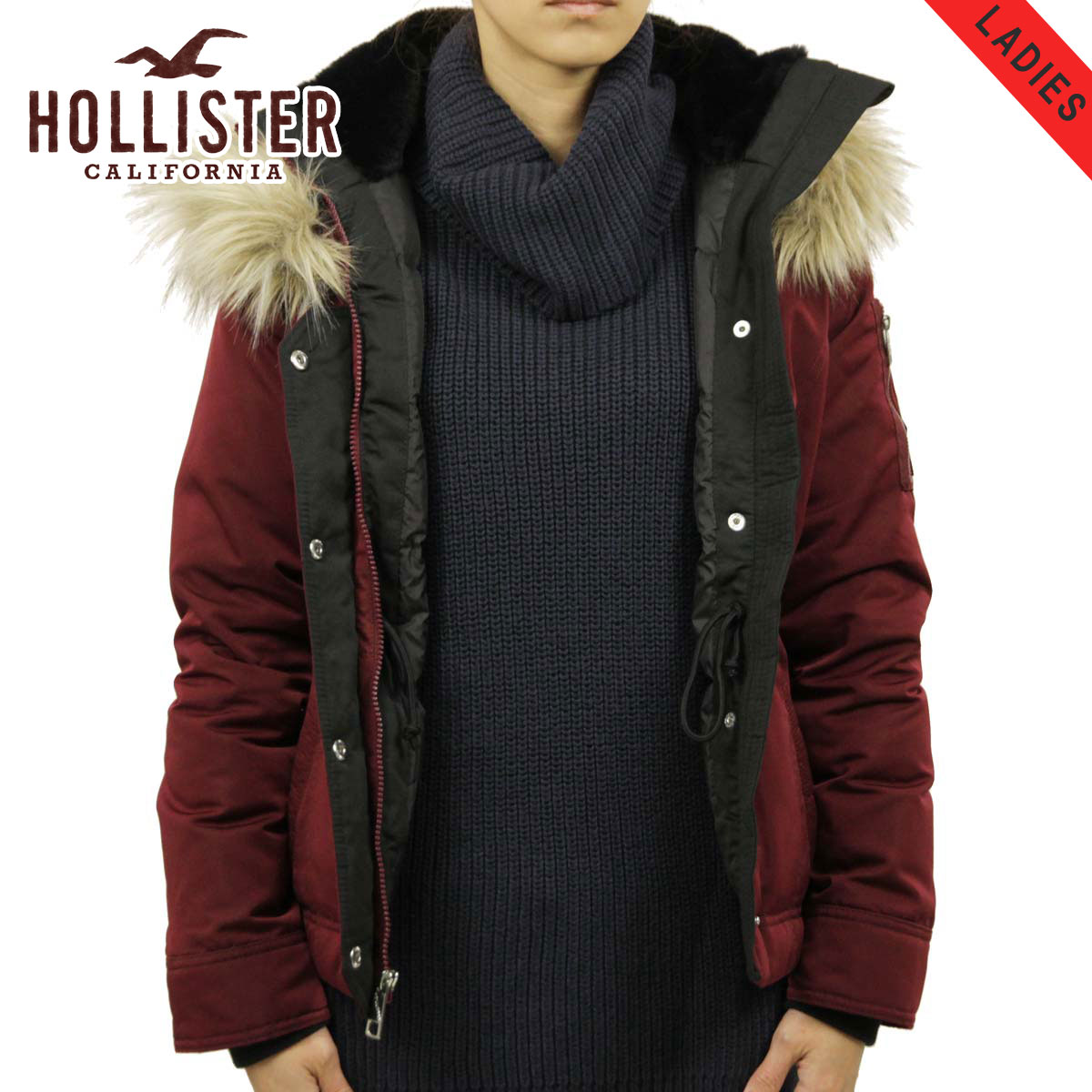 hollister down anorak