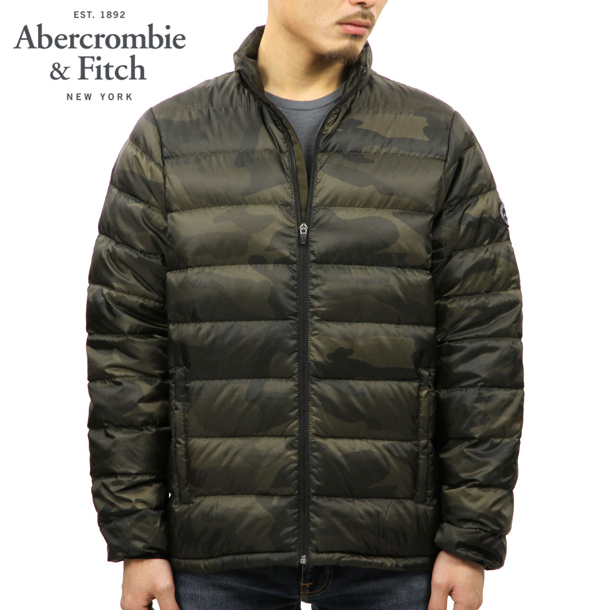Rakuten Ichiba Mixon Abba Black Abercrombie Fitch Abba Black Abercrombie Fitch Regular Article Men Down Jacket Lightweight Filled Packable