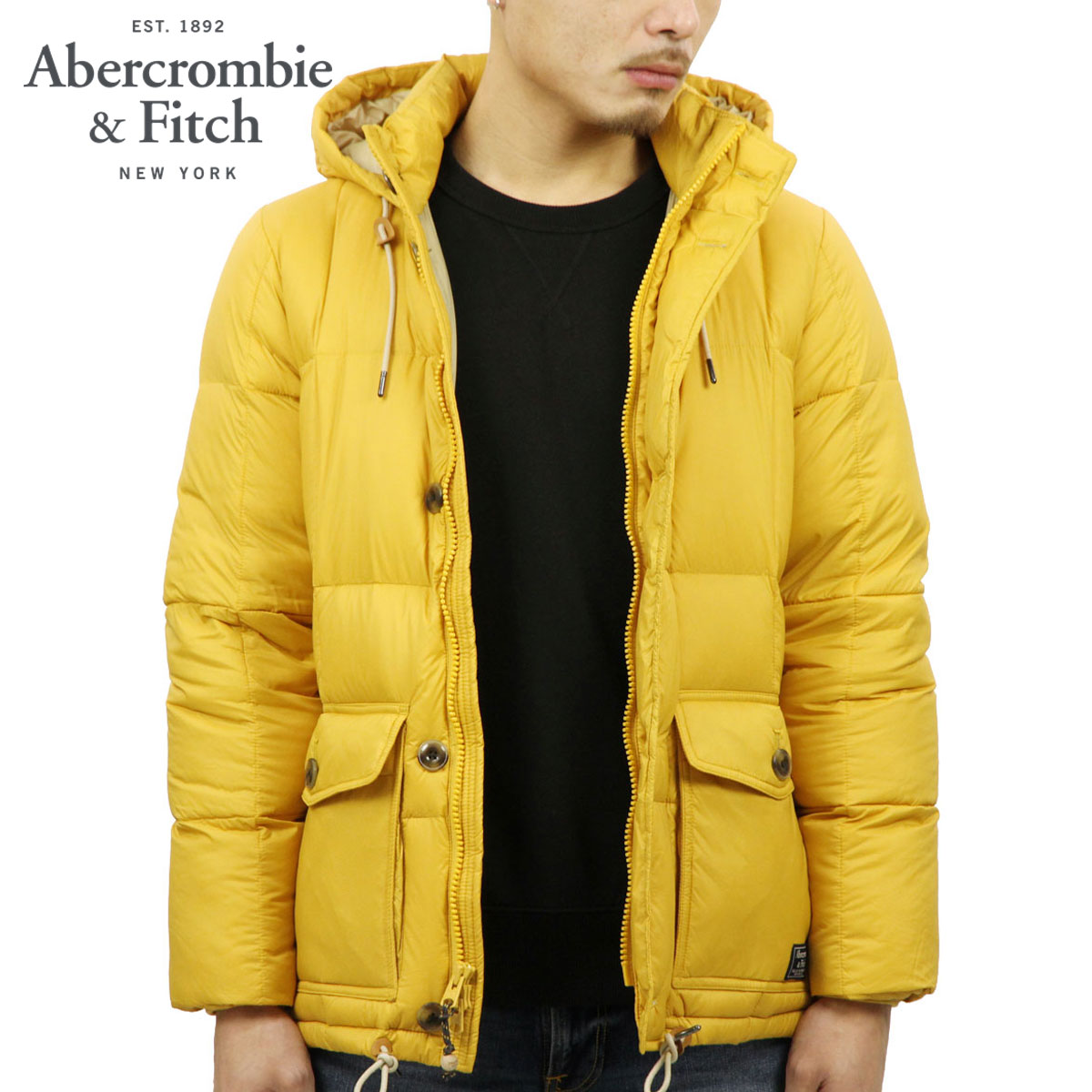 【美品】Abercrombie & Fitch Lサイズ ダウンジャケット Abercrombie&Fitch - 本物アバクロンビーアンドフィッチ