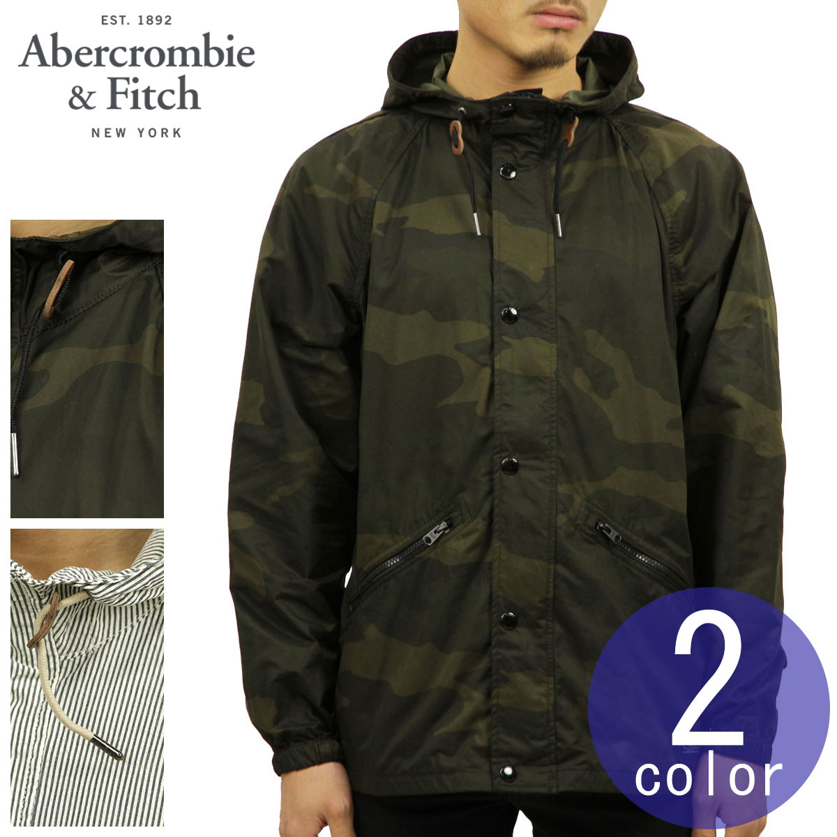 楽天市場 楽天市場 アバクロ アウター メンズ 正規品 Abercrombie Fitch ジャケット ウインドブレーカー ナイロンジャケット Windbreaker Jacket 132 327 ブランド品セレクトショップ Mixon 爆売り koren Co Il