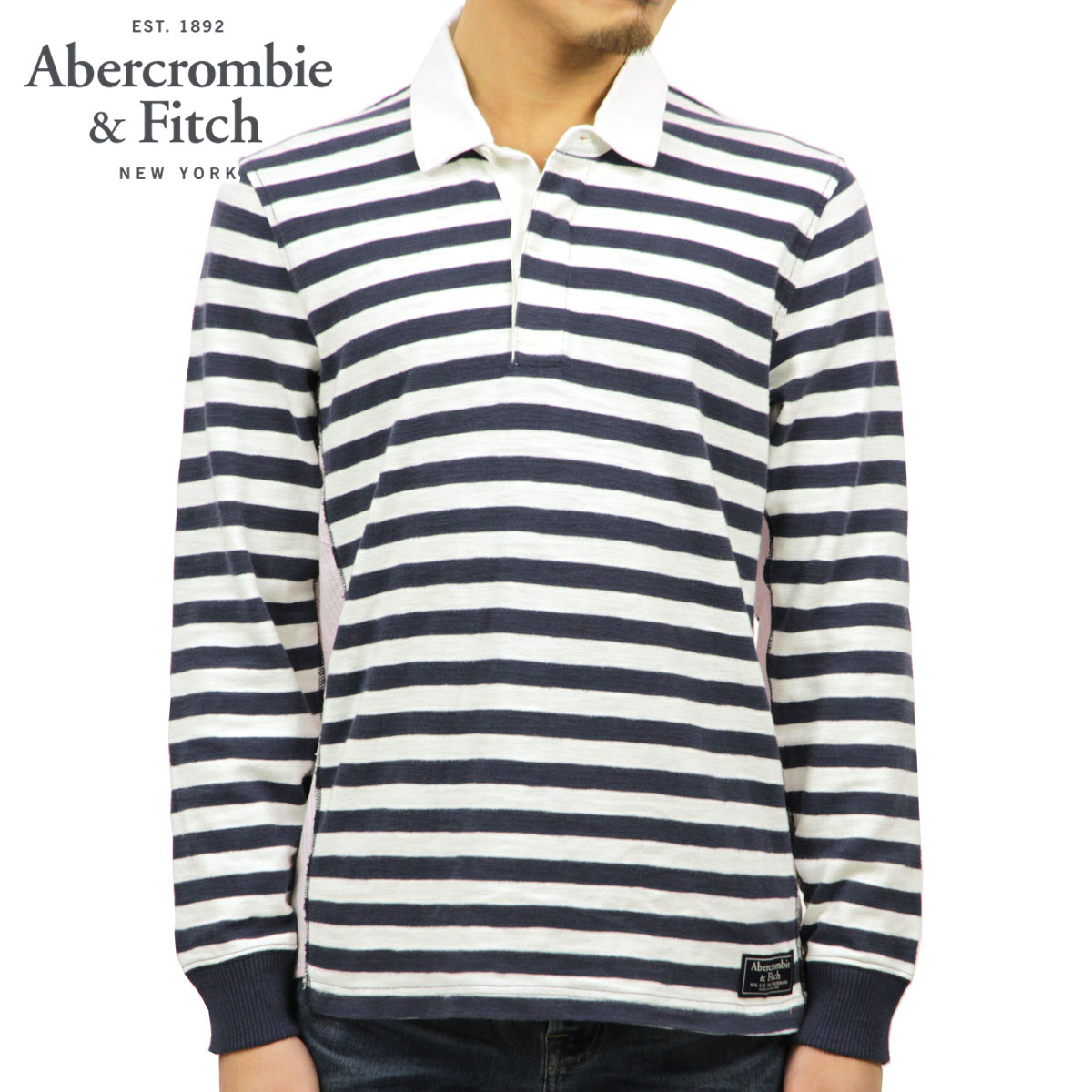 アバクロ ラガーシャツ メンズ 正規品 Abercrombie＆Fitch 長袖ラガーシャツ RUGBY POLO 124-227-0527-200 8,249円